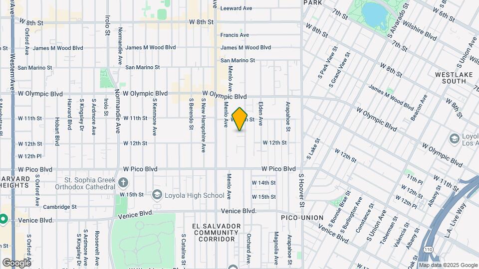 1129-1139 S Westmoreland Ave Map and Location Details