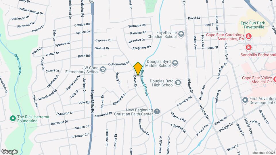 947 Odom Dr Mapa y Detalles de la Ubicación