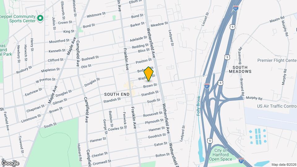 22-24-24 Brown St Map and Location Details