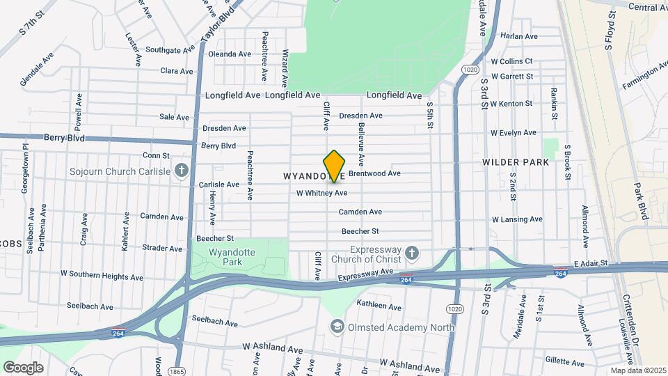 831 W Whitney Ave Map and Location Details