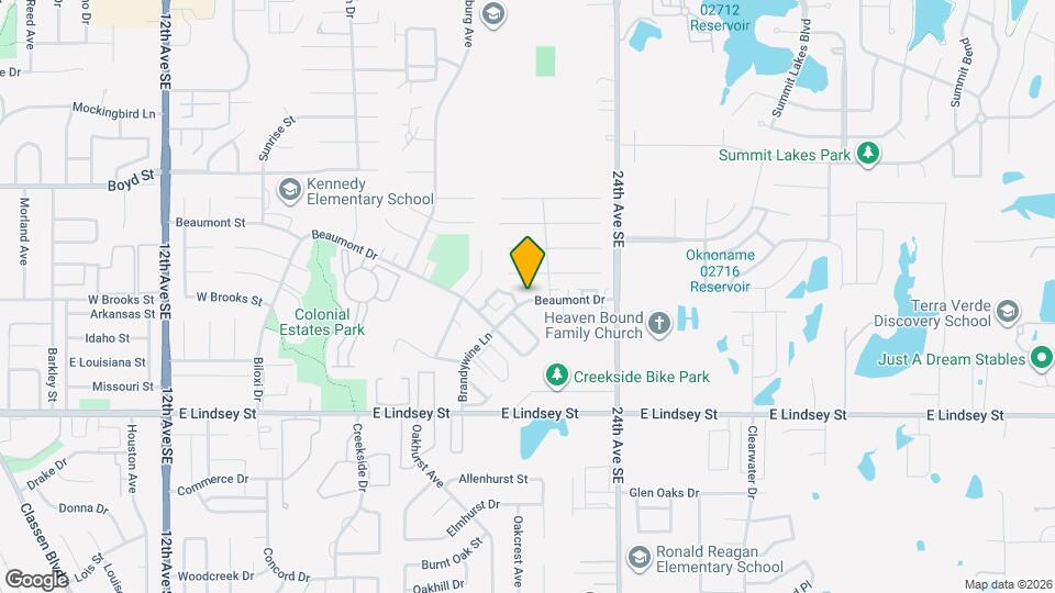 2121 Beaumont Dr Map and Location Details