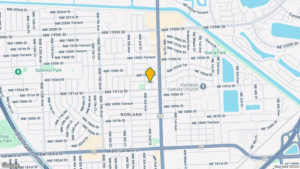 19134 NW 2nd Ct Map and Location Details