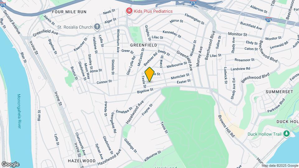 616 Montclair St Map and Location Details