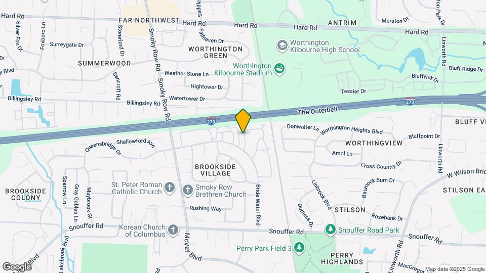 1600 Worthington Row Dr Mapa y Detalles de la Ubicación