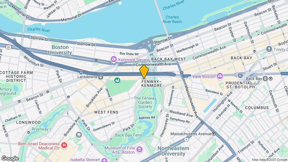 1163-1191 Boylston St Mapa y Detalles de la Ubicación