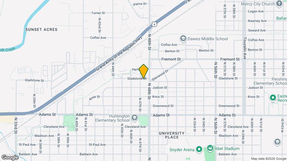 4715 Gladstone St Map and Location Details