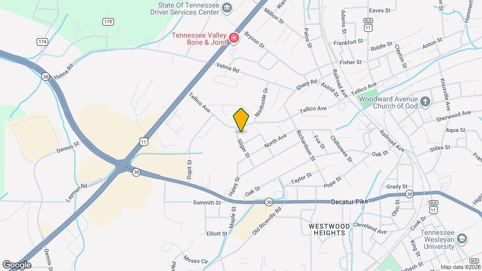 1623 Sliger St Map and Location Details