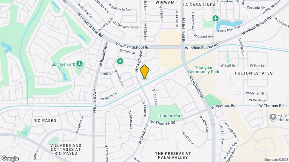 14385 W Verde Ln Map and Location Details