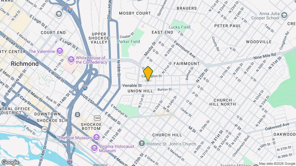 821 N 24th St Map and Location Details