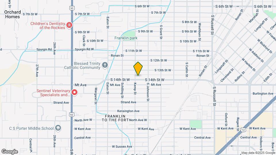 2056 S 14th St W Map and Location Details
