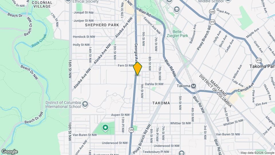 7125 Georgia Ave NW Map and Location Details