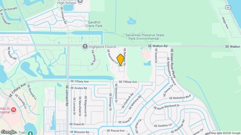 1537 SE Arenson Ln Map and Location Details