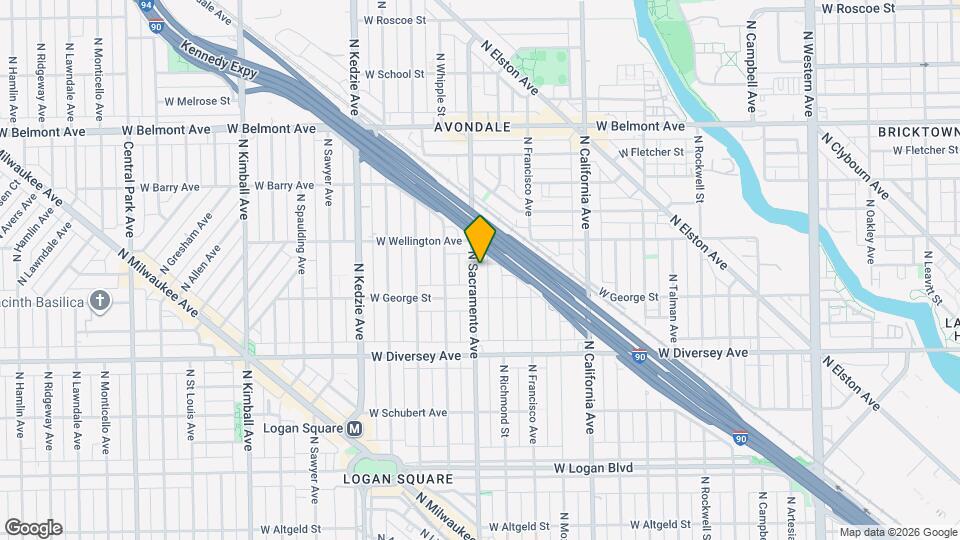 2927 N Sacramento Ave Map and Location Details