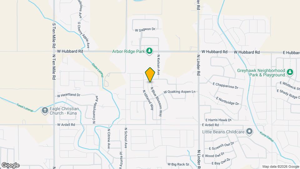 2525 N Blue Blossom Way Map and Location Details