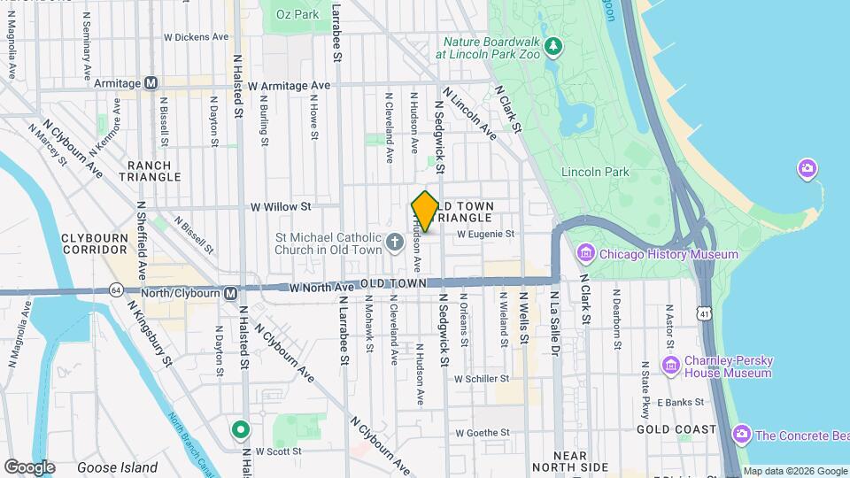 419 W Eugenie St Map and Location Details