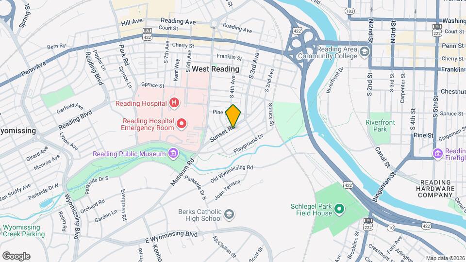 399 Sunset Rd Map and Location Details