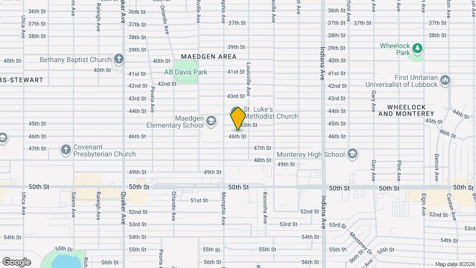 3708 46th St Map and Location Details