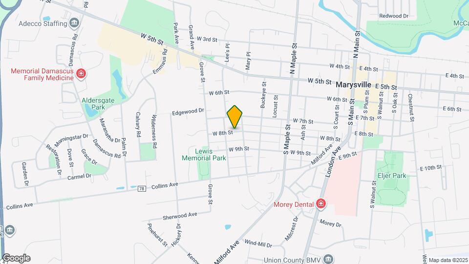 715 W 8th St Map and Location Details