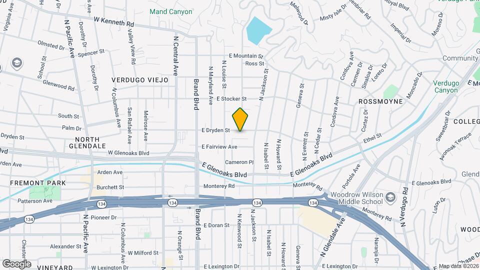 330 E Dryden St Mapa y Detalles de la Ubicación