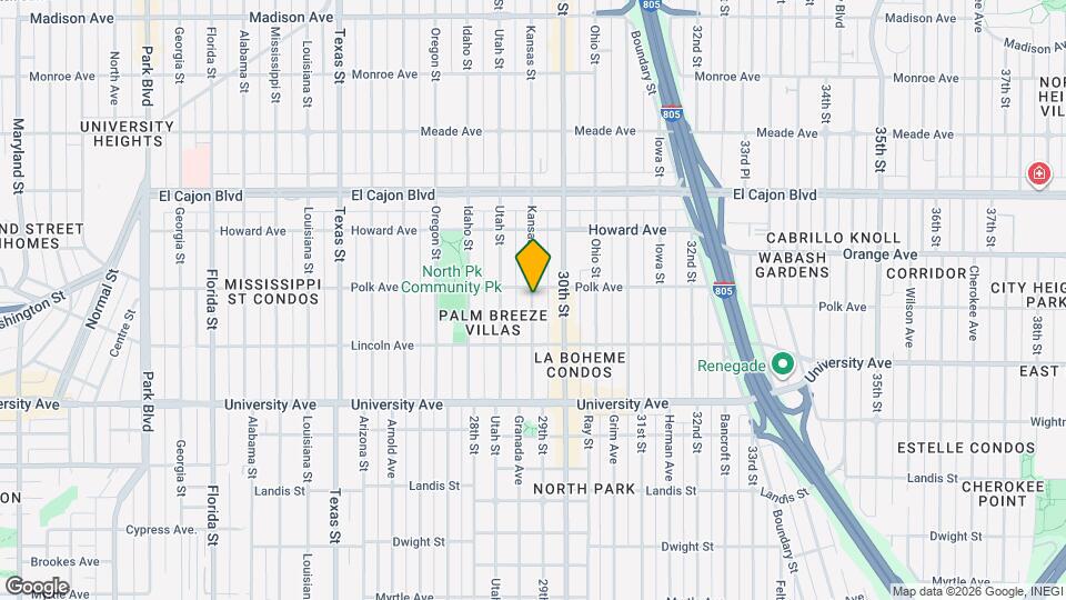 4077 Kansas St Map and Location Details