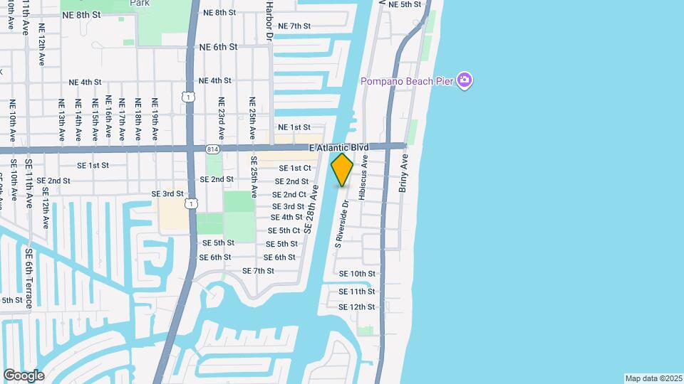 309 S Riverside Dr Map and Location Details