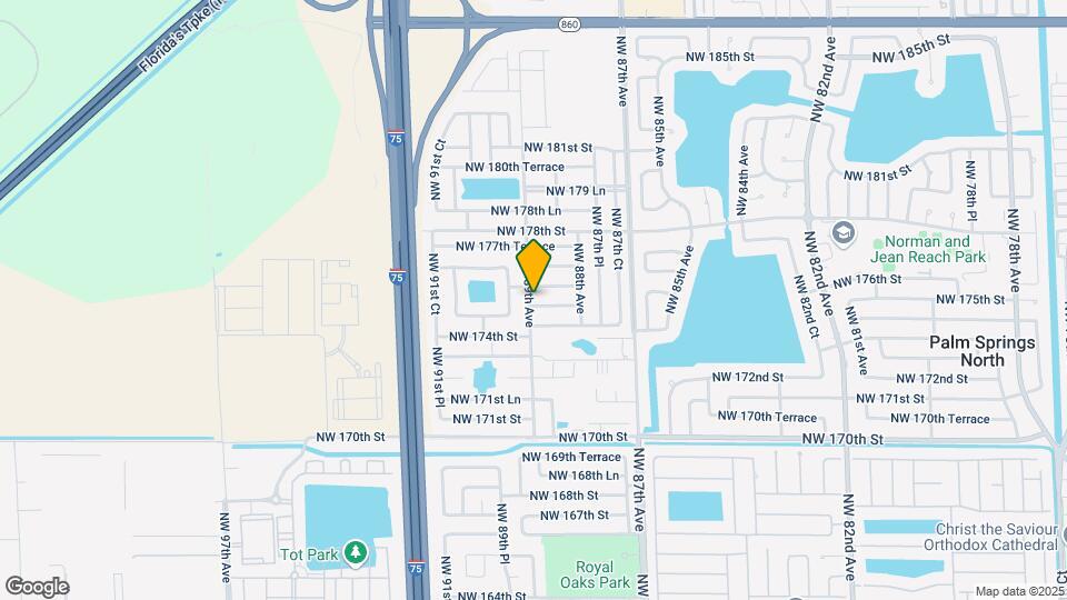 8899 NW 175th St Map and Location Details