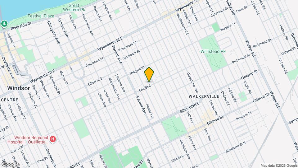 1056 Erie St E Map and Location Details