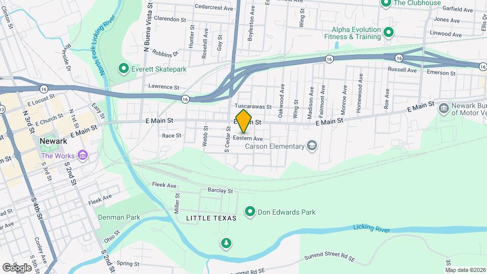 402 Eastern Ave Map and Location Details