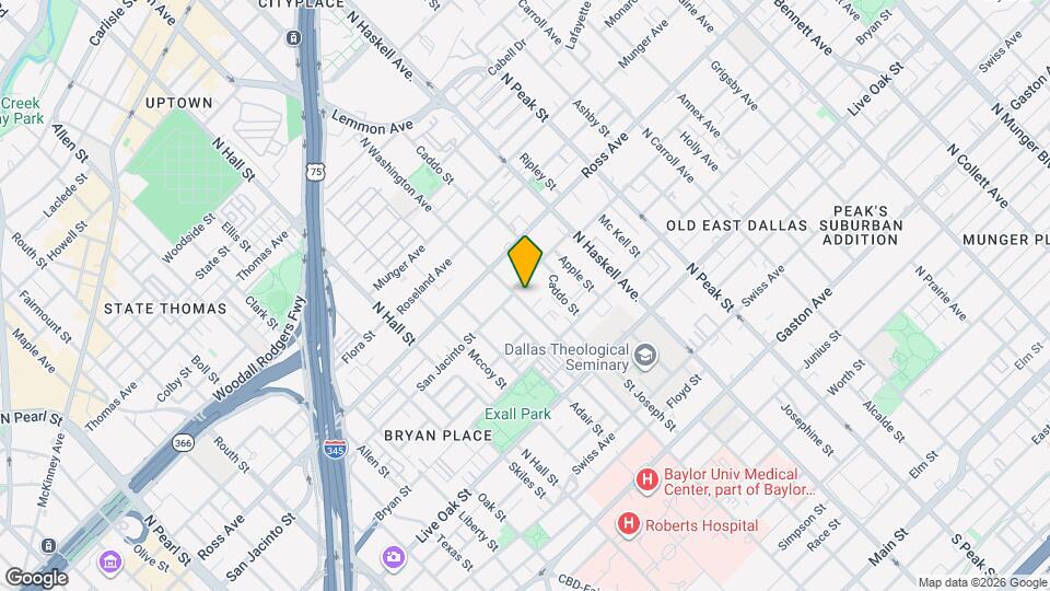 1514 N Washington Ave Mapa y Detalles de la Ubicación