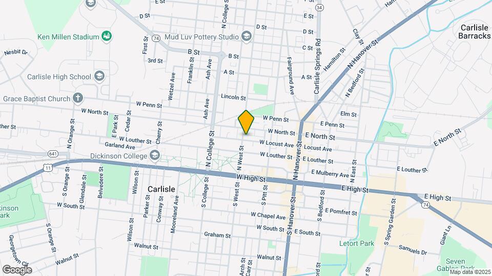 137 N West St Map and Location Details