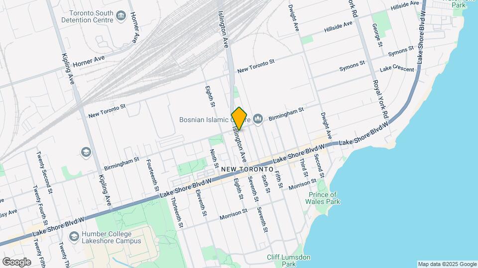 203 Islington Av Map and Location Details
