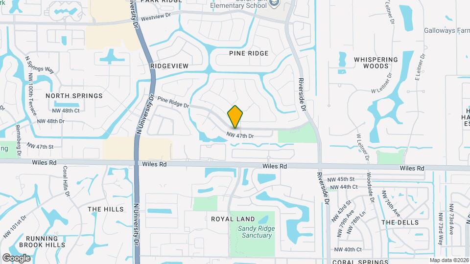 8623 NW 47th Dr Mapa y Detalles de la Ubicación