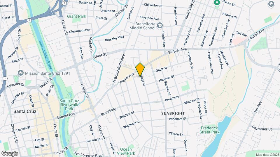 1031 Cayuga St Map and Location Details