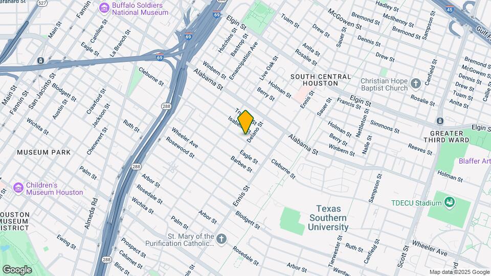 2715 Cleburne St, Unit H Map and Location Details