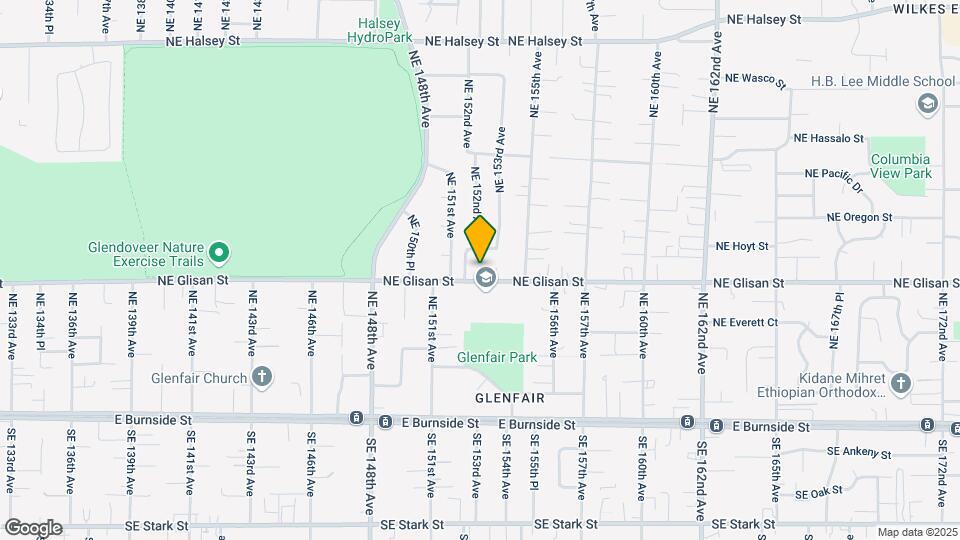 15237 NE Glisan St Map and Location Details