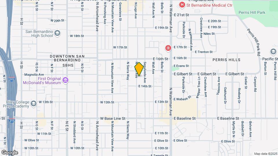 1449 N Lugo Ave Map and Location Details