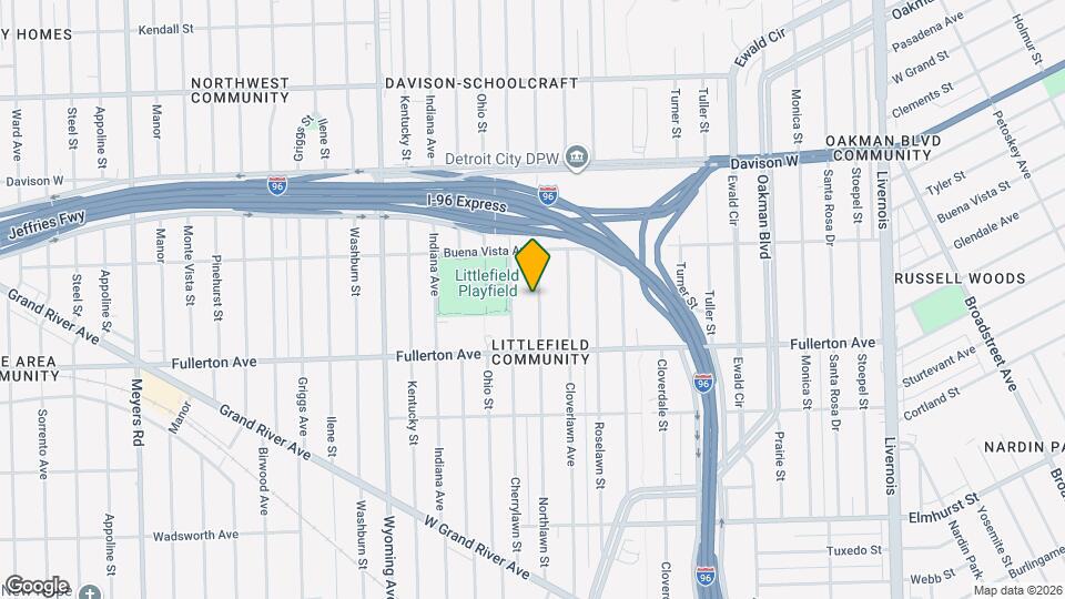 12703 Northlawn St Map and Location Details