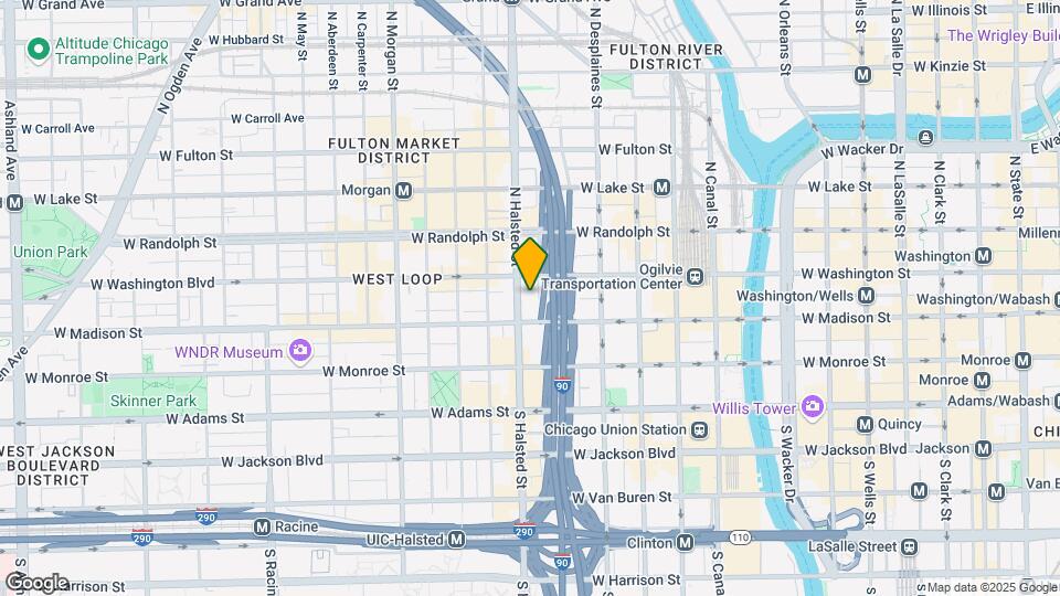 737 W Washington Blvd Map and Location Details