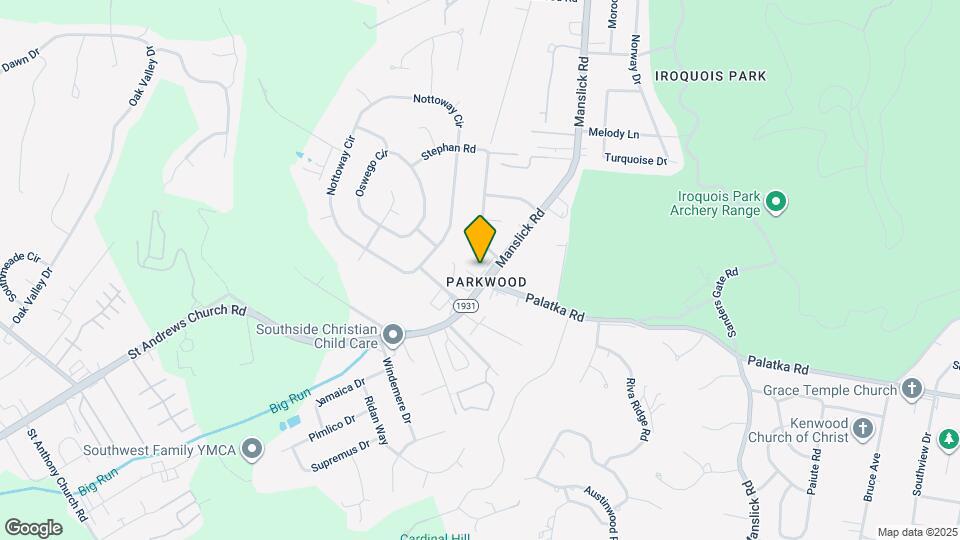 7292 Manslick Rd Map and Location Details