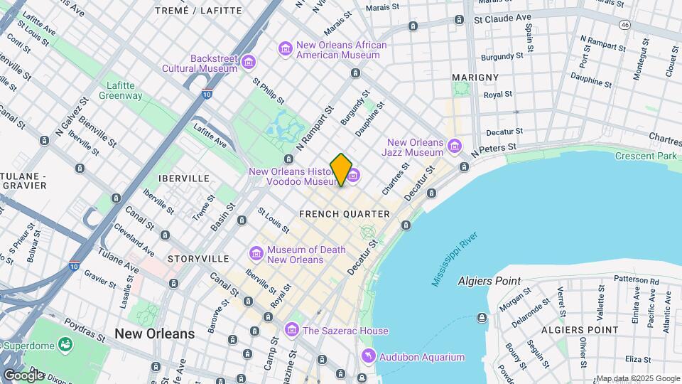 812 Bourbon St Map and Location Details