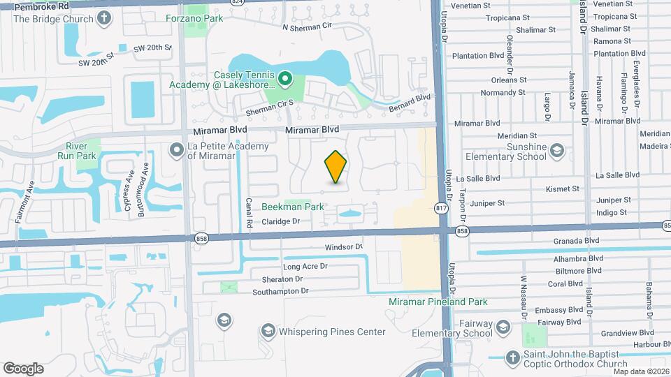 8375 SW 29th St Map and Location Details