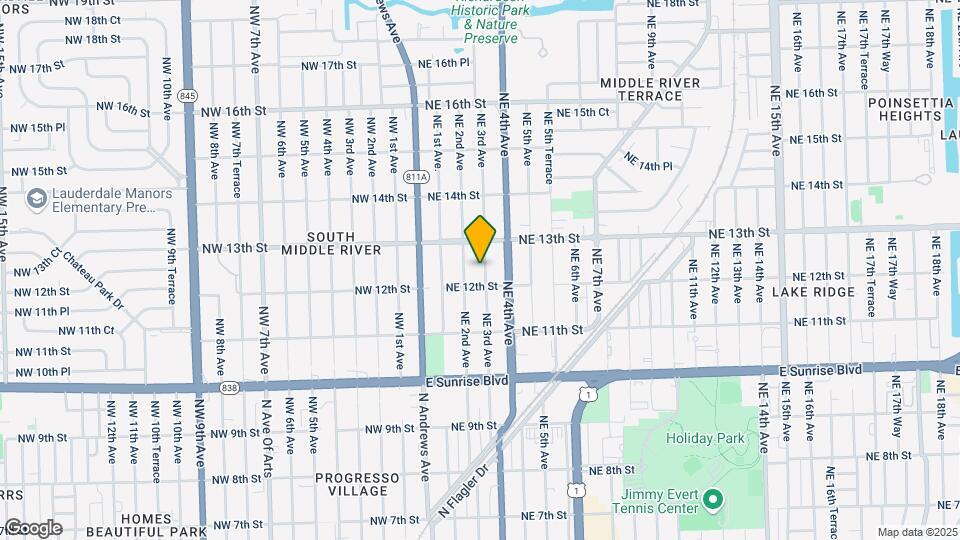 1215 NE 3rd Ave Map and Location Details