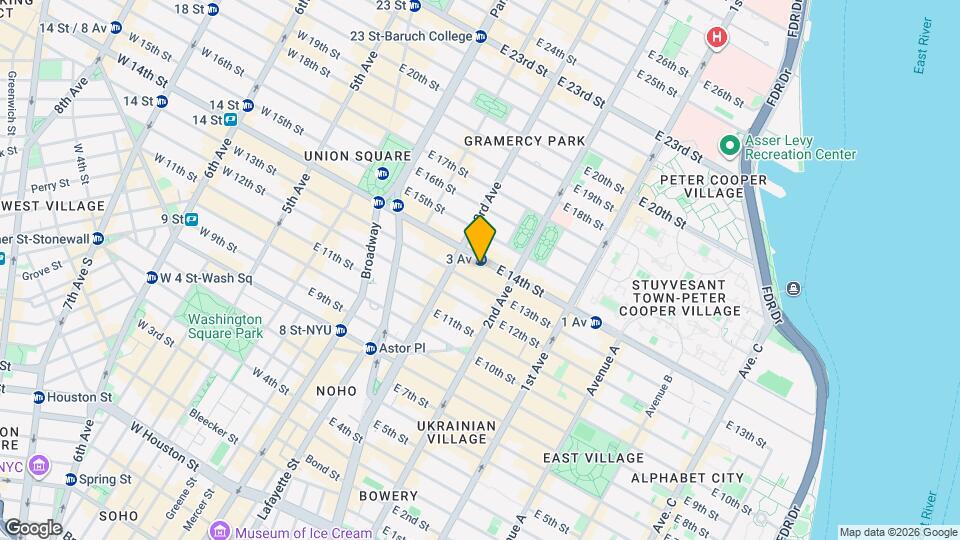 222 E 14th St, Unit 15K Mapa y Detalles de la Ubicación