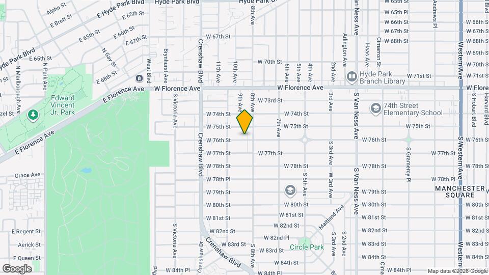 3119 W 76th St Map and Location Details