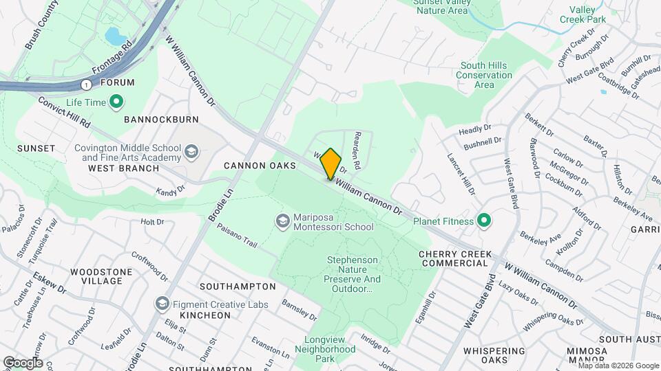 3215 W William Cannon Dr Mapa y Detalles de la Ubicación