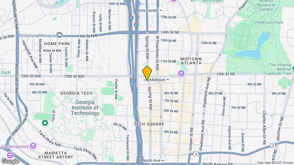 960 Spring St NW Map and Location Details