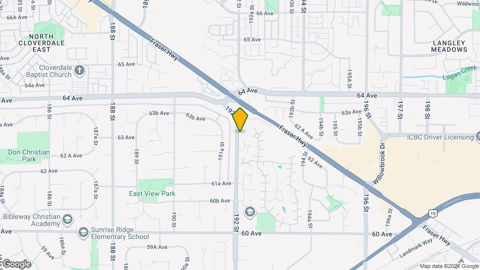 6280 192 St Map and Location Details