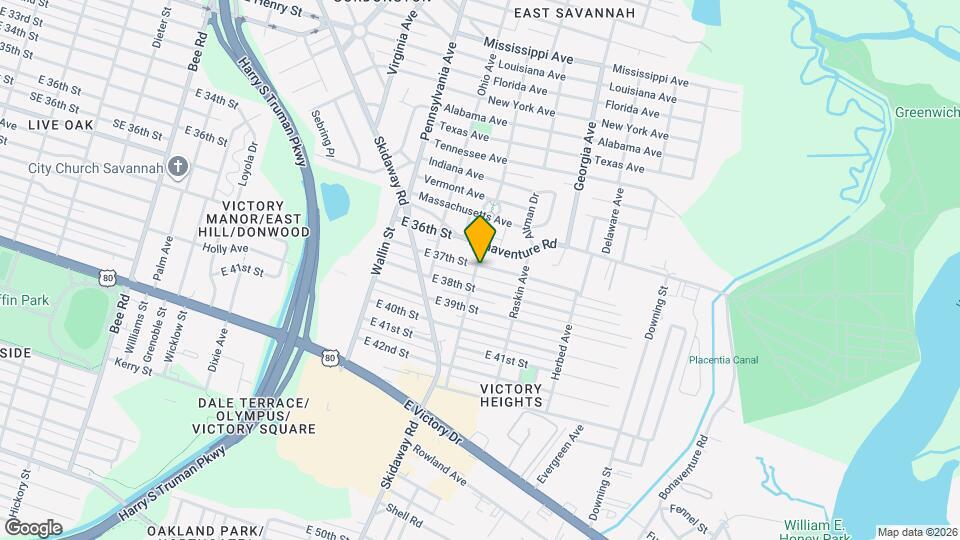 2201 E 37th St Map and Location Details