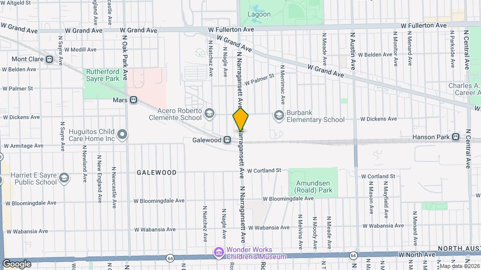 2014 N Narragansett Ave Mapa y Detalles de la Ubicación