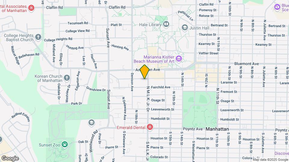 1709 Laramie St Map and Location Details